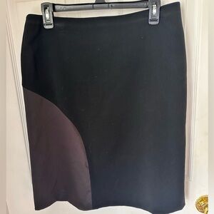 Adrienne Vittadina women’s black stretch lined skirt size 8